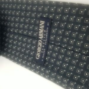 Armani print silk tie